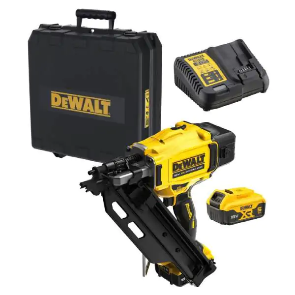 DeWalt DCN930P2 18V XR akumulatorski pištolj za eksere, 2×5.0 Ah baterije, punjač i kofer - proizvod na akciji