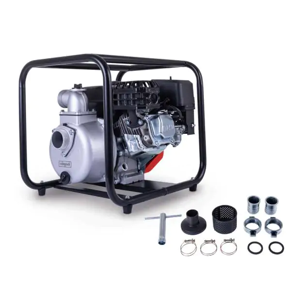 Scheppach PWP32 benzinska pumpa za vodu 5,3 KS, prečnik priključka 2 cola, protok 32000 litara na sat