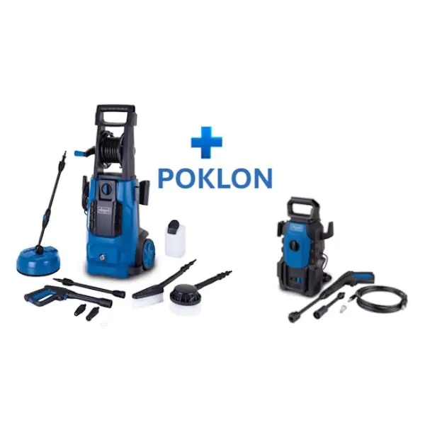 Scheppach perač pod visokim pritiskom HCE2800 (180 bara, 2400 W) + poklon perač HPC1400 (110 bara)