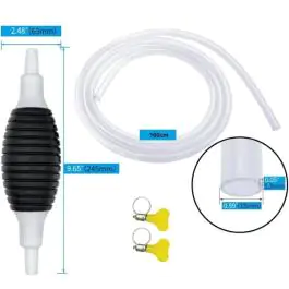 Ručna pumpa za pretakanje tečnosti sa crevom 100 cm – pretakač sa pumpicom 15 mm