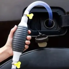 Ručna pumpa za pretakanje tečnosti sa crevom 100 cm – pretakač sa pumpicom 15 mm