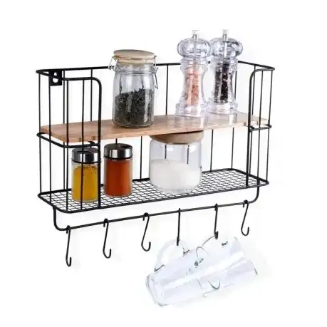 Kuhinjska polica sa kukama za kačenje Vilde 229080