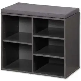 Mini cipelarnik sivi sa jastukom za sedenje 51.5x48x29,5 cm Kesper KSP15913 m