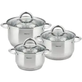 KINGHOFF KH4446 set šerpi 1/3 INOX 6 delova