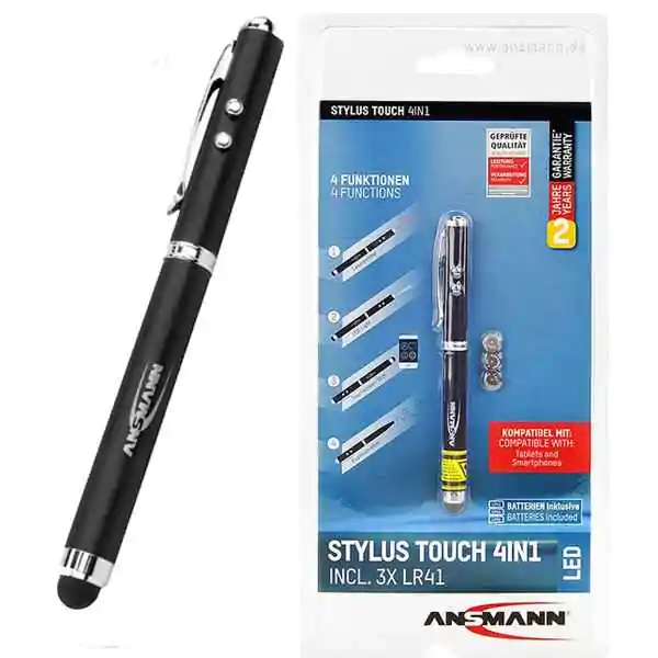 Multifunkcionalna lampa - olovka sa 4 funkcije ANSMANN Stylus Touch 4 u 1