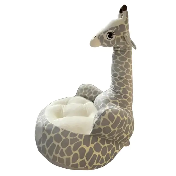 Fotelja pliš Siva ŽIRAFA