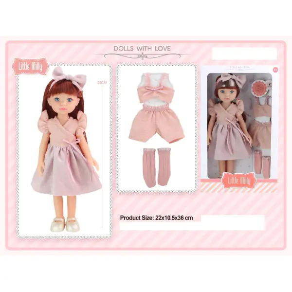 Lutka Milly i garderoba