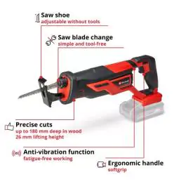 Einhell TE-AP 18/26 Li akumulatorska univerzalna testera 18V (bez baterije i punjača)