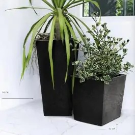 Saksija SONATA (Antracit - Tamno siva) 71×35×35 cm