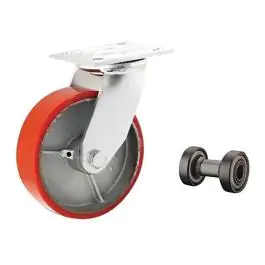 Rezervni Točak za kolica 125mm HD (okretan) na pločici