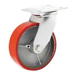 Rezervni Točak za kolica 125mm HD (okretan) na pločici