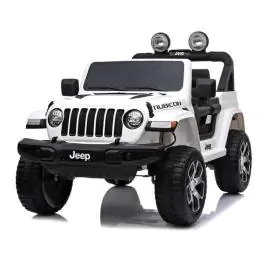 Dečiji džip na akumulator 12V JEEP RUBICON licenciran beli dvosed