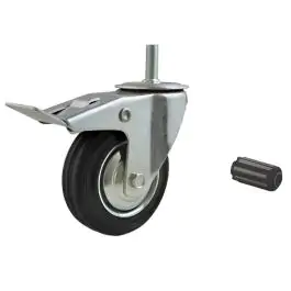 Rezervni Točak okretni sa kočnicom na šrafu (industrijski) 75mm