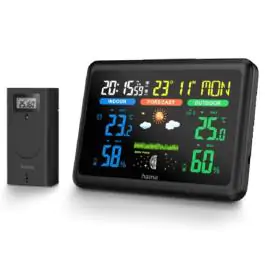 HAMA "Color" vremenska stanica, crna