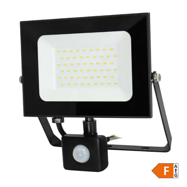 LED reflektor 50W 6500K, 4250lm 30kh, crni detektor pokreta