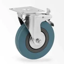 Točak PVC okretan sa kočnicom na pločici 50cm