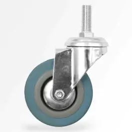 Rezervni točak gumeni (sivi) okretan na šrafu 50mm