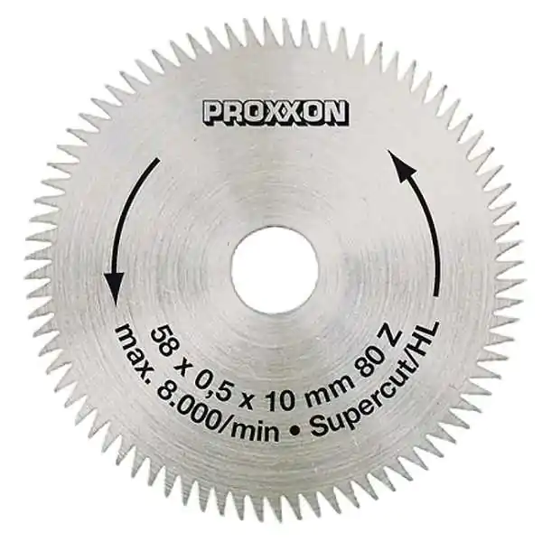 Proxxon super oštri list za kružnu testeru „Super-Cut“ 80 zuba (58 x 10 mm)