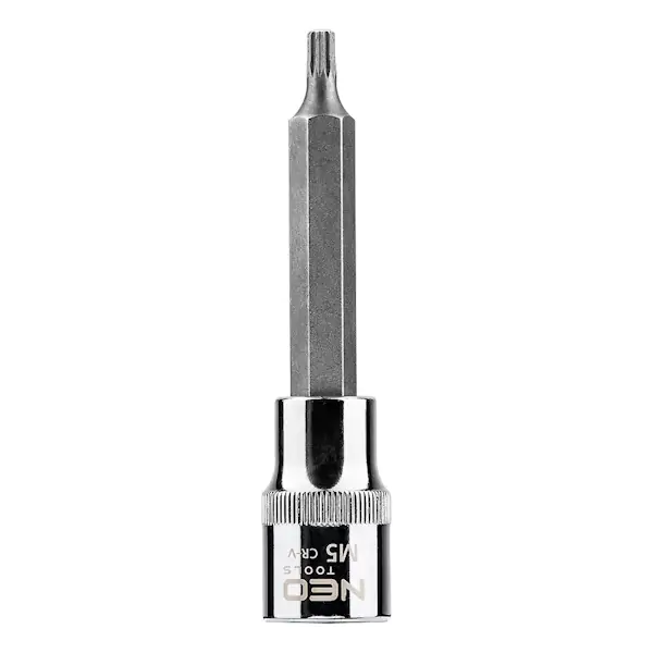 Zvezdasti bit na nasadnom ključu od 1/2″ 100mm M5 NEO TOOLS