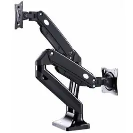 Gembird Podesivi stoni držač Full-motion za dva monitora, tilt 17-35 max.2x10kg FO