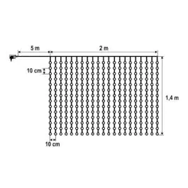 Svetleći niz sa 294 hladno bele LED diode Home