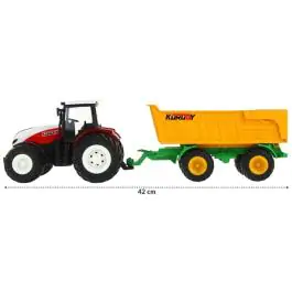 Traktor sa duplim točkovima i prikolicom na daljinsko upravljanje