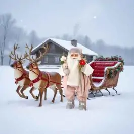 Deda Mraz Artur 46cm roze boje