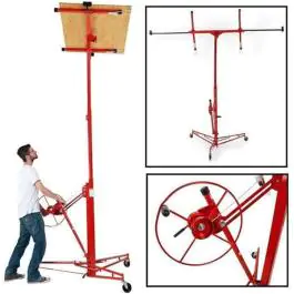 Dizalica za Gipsane Ploče Levior 340 cm - Nosivost 54 kg - Crvena