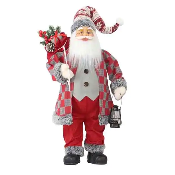 Deda Mraz sa fenjerom i darovima 90cm