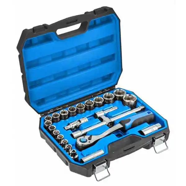 Set nasadnih ključeva 1/2" 24 dela u koferu Hogert HT1R410