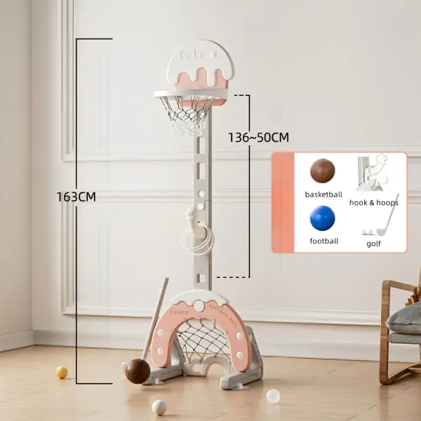 Dečiji multifunkcionalni koš Kolačić Roze