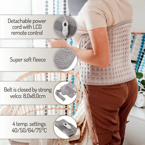 ADLER AD7437 električni termofor za lumbalni pojas 5H 30X22X6,5 cm