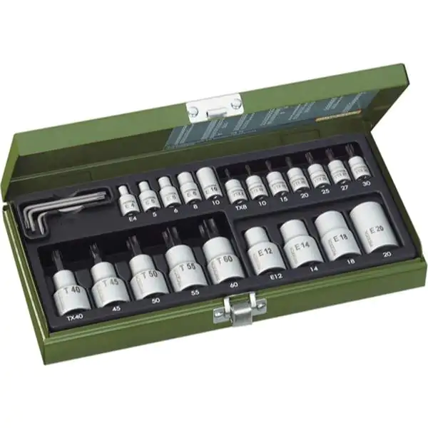Proxxon set TX nasadnih ključeva 24 kom. – profesionalni set 1/4" i 1/2" - proizvod na akciji