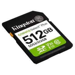 SD mem.kart.512GB Kingston Canvas SelectPlus gen 3