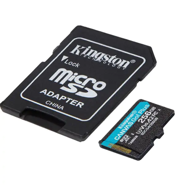 Kingston CanvasGo!Plus microSD kartica 256GB+adapt er