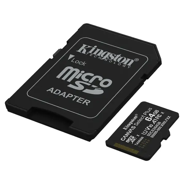 SD mem.kart. 64GB Kingston Canvas SelectPlus gen 3