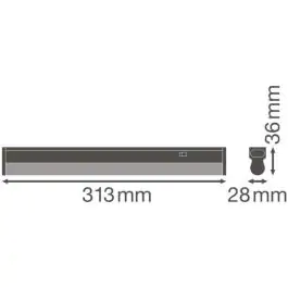 LEDVANCE LED Svetiljka sa prekidačem 300mm4W/4000K