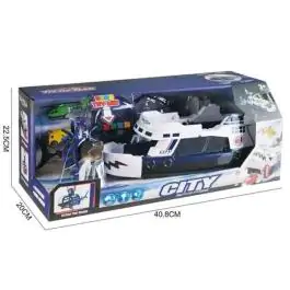 Dečja igračka Brod sa automobilom, helikopterom i ajkulom