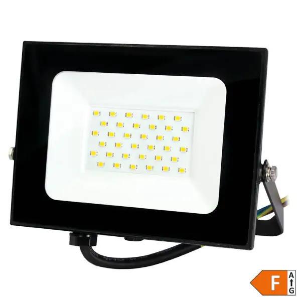 LED reflektor 30W 6500K, 2550lm 30kh, crni