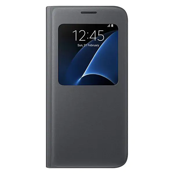 SAMSUNG Maska sa preklopom i prozorom, S7, crna