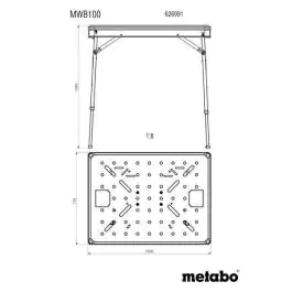 Radni sto MWB 100 Metabo