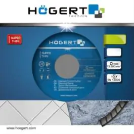 Dijamantski disk 125 mm, super tanak HT6D712 Hogert