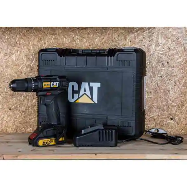 CAT DX155.1 aku vibraciona bušilica zavrtač 18V (50 Nm, 2×2.0Ah, 2A punjač, kofer)