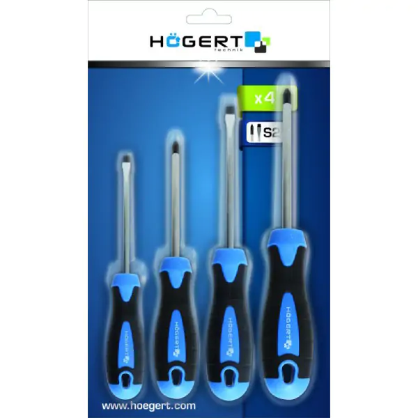 Set od 4 šrafcigera, S2 čelik HT1S094 Hogert