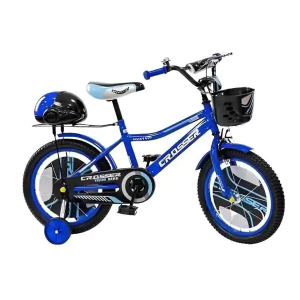 Dečiji bicikl sa pomoćnim točkovima ”Crosser” plava 724-16”