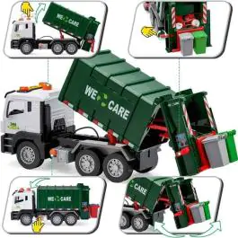 Igračka kamion za smeće sa kantama ‎31.3 x 16.7 x 13.2 cm
