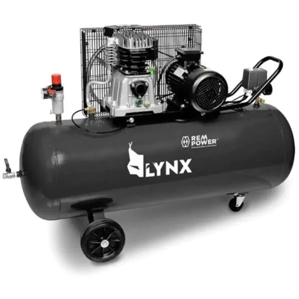 REM POWER kompresor E480/10/200 – 10 bara, 258 l/min