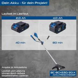 Scheppach akumulatorski trimer BC-BCH330/20-X – Set L, 20V