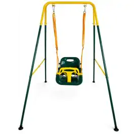 Metalna ljuljaška za decu zelena 846