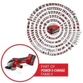 Einhell akumulatorska ugaona brusilica TC-AG 18/115 Li sa baterijom 4,0 Ah